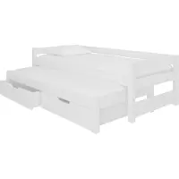 ADRK Furniture Lastensänky Fraga, 200 x 90/192 x 90 cm, valkoinen