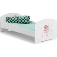 ADRK Furniture Sänky Pepe Girl with Wings, 160x80 cm, valkoinen