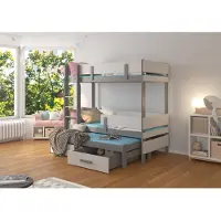 ADRK Furniture Kerrossänky Etapo 80x180cm, harmaa