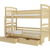 ADRK Furniture Kerrossänky Ada 80x180cm, ruskea