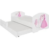 ADRK Furniture Pepe II, valkoisen värinen lastensänky