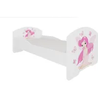 ADRK Furniture Lastensänky Pepe Girl with Wings, 70x140 cm, valkoinen