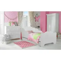 ADRK Furniture Casimo II, Lastensänky, valkoisen värinen