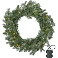 Star Trading Greyland IP44 55cm paristokäyttöinen led havukranssi