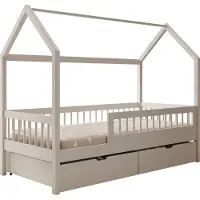 ADRK Furniture Lasten sänky Galicja, 90x200 cm, valkoinen