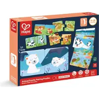 Hape eläimet poikasineen palapeli