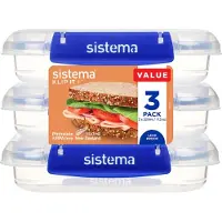 Sistema Voileipärasia 3-pack 0,52L, Sistema