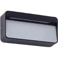 LUCANDE Ulkovalaisin , Tiburia, Musta, Alumiini, Moderni