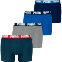 Puma Men Everyday Boxer 4P Ecom - Blue - M