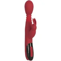 You2Toys Massager - työntyvä-pyörivä, lämmittävä G-pistevibraattori (punainen)