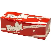 FeelX - kondomi - mansikka - 144 kpl