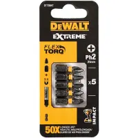 DeWalt DEWALTIN ISKUTERÄ PH2x25 /5 kpl ÄÄRIMMÄISEN VÄÄNTÖVAHVA ISKUTERÄ
