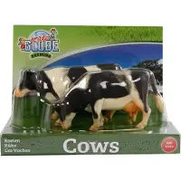Kids Globe Cow Black/white Standing 1:32 2 pcs