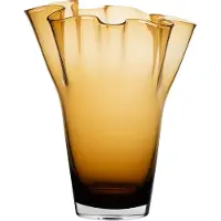 Sagaform Viva maljakko suuri 24,5 cm Amber