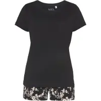 Vivance Pyjamashortsit 'Dreams' beige / musta