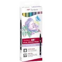 Tombow ABT Dual Brush pen 6-setti Pastel