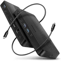 Axagon USB4 40Gbps USB-C 12-in-1 -telakka, musta