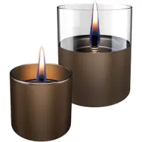 Tenderflame Lilly 8/10 Giftset Chocolate Glass
