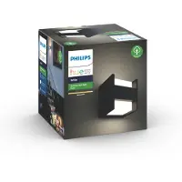 Philips Ulkoseinävalaisin Philips Hue Fuzo White EU LED 15W IP44 130x127x130 mm musta