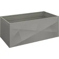 Biohort Viljelypenkki 2 x 1 X-Design metallinen kvartsinharmaa