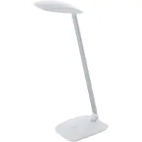 Eglo LED-pöytävalaisin Eglo Cajero USB-liitäntä himmennettävä valkoinen 95695