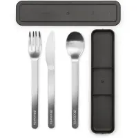 Brabantia Make & Take -aterinsetti 3 osaa Tummanharmaa