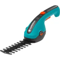 Gardena Cordless Grass Shears ClassicCut Li, 3.6 volts, set with shrub blade - special offer (turquoise/black, Li-ion battery 2.5 Ah)