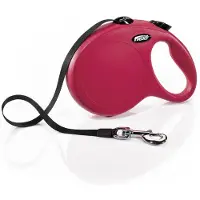 Flexi New Classic -nauhatalutin punainen, M, 5 m