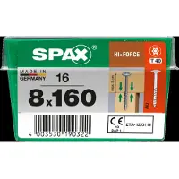 Spax HiForce Wirox T40 leveäkanta ruuvi