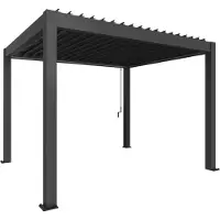 Biohort Pergolan koko 3,5 x 3 metallinen tummanharmaa