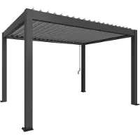 Biohort Pergola koko 4 x 3 metallinen tummanharmaa/hopea