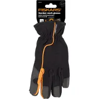 Fiskars - Puutarhahanskat koko 8 Musta