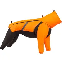 Non-Stop Dogwear Fjord Overall Raincoat Orange/black Koirien takit 55