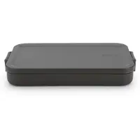 Brabantia Make & Take -lounasrasia litteä 1,1 l Tummanharmaa