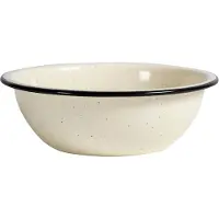 Sagaform Doris Emaljeskål - Beige - ONE SIZE