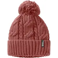 Jack Wolfskin Pompom Beanie - Red - ONE SIZE