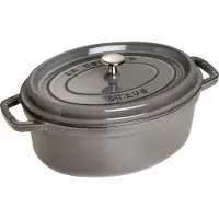 Staub La Cocotte ovaali pata valurauta 8 L Grafiitinharmaa