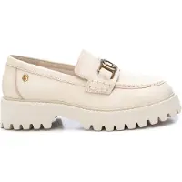 Carmela for woman. 16087902-HIELO Leather moccasins 160879 ice (38), White, 1 to 3 cm, None, Casual, Classic