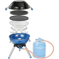 Campingaz 2000023717, 2000 W, Grilli, propaani/butaani, Kattila, Ritilä + paistilevy, Musta, Sininen