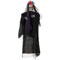 Atosa Halloween Decorations Mexican Woman Skeleton 120 x 90 x 14 cm