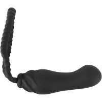 Black Velvets Perfect Fit - kiinnitettävä dildo (musta)
