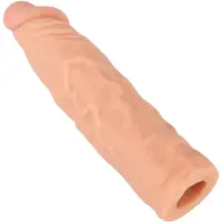 Nature Skin - pidentävä ja paksuntava peniskotelo (19,5 cm)