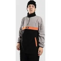 Blue Tomato 1/4 Placket Half-Zip Fleeceneule ultimate gray / orange / blac Koko S