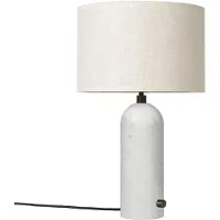 Gubi Gravity S pöytävalaisin Valkoinen marmori-canvas