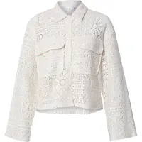 Vila Merinda Crochet Pitkähihainen Kauluspaita