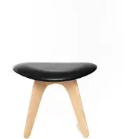Tom Dixon Slab rahi 45x55 cm Natural oak-black leather
