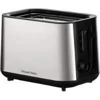 Russell Hobbs Heaton Brushed Toaster - Silver - 2 S