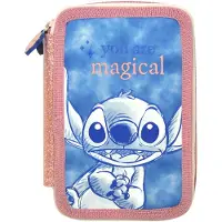 Stitch 2 Zippers Kynäkotelo