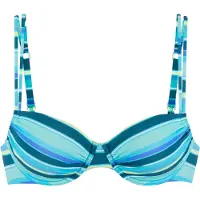 s.Oliver Bikinitoppi turkoosi / taivaansininen / petrooli / valkoinen