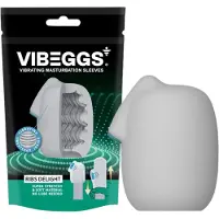 Vibeggs Ribs Delight - värisevä muna-masturbaattori (valkoinen)